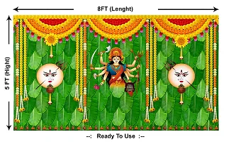 Traditional Background Curtain Cloth For Navaratri Decoration-thumb1