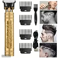 Battery Powered USB Rechargeable and Cordless Hair Clipper Vintage Trimmer-thumb2