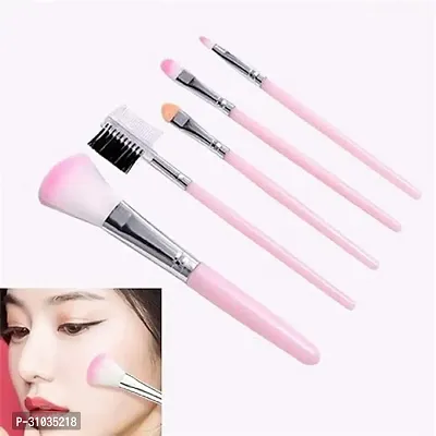 Makeup eyeshadow Kit , 5 Pcs Makeup Brush ,2 Pc Blender Puff Combo - Multicolor-thumb2