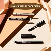 Makeup Essentials 4: Kreamy Kajal, 0.35g + Mascara, 4.1g + Eyeliner Pencil, 1.5g + Eyebrow pencil, 1.5g - Lightweight, Matte Black, Smudge-proof,-thumb1