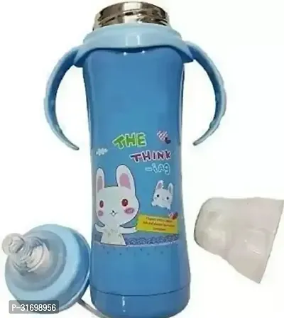 Cartoon Printed Baby Steel Feeding Bottle-thumb0