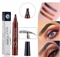 Waterproof Eyebrow Pen Liquid(pack of 1, Brown)-thumb1