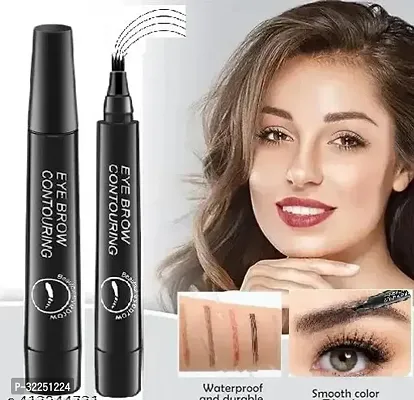 Eyebrow Pen with A 4 Micro-Fork Tip (black)