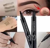 Eyebrow Pen with A 4 Micro-Fork Tip (black)-thumb1