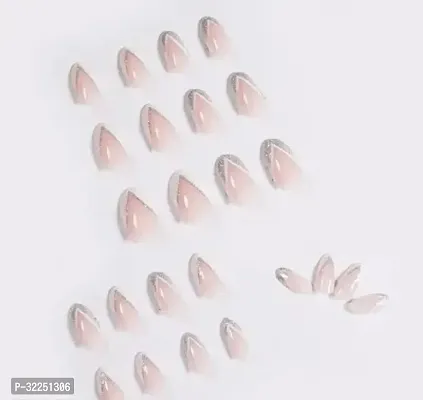 Set of 24 Designer Reusable Artificial Nails in Glitter-thumb2