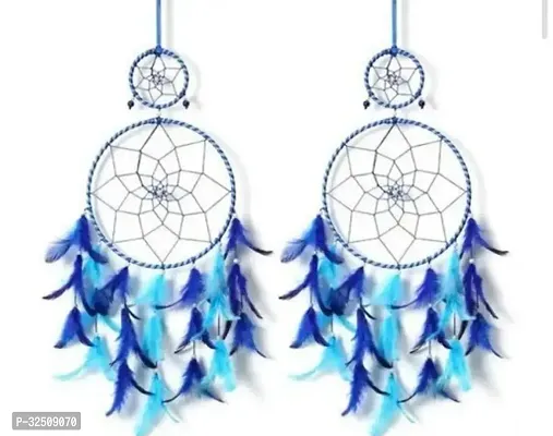 Stylish Blue Dream Catcher For Wall Hanging-thumb0