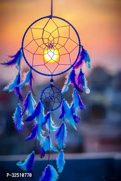 Stylish Blue Dream Catcher For Wall Hanging