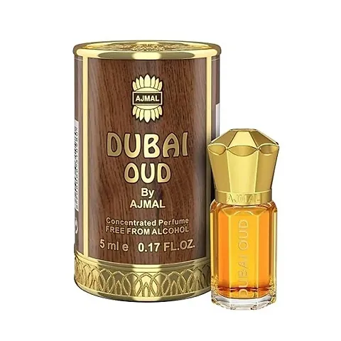 DUBAI OUD Attar | Ambery  Woody Fragrance | Non-Alcoholic | Long Lasting Attar - 5 ML