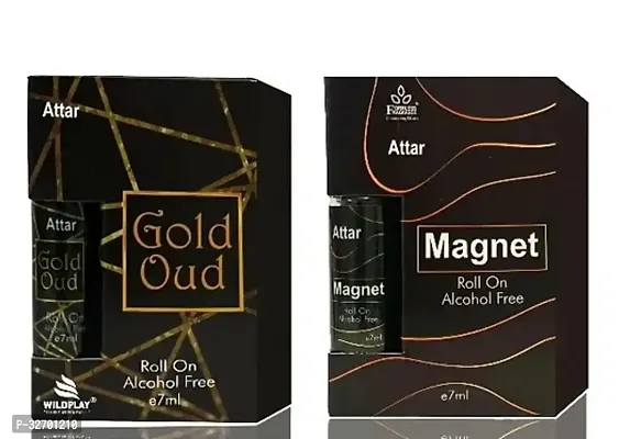 Set of Gold Oud and Magnet 7ml attars-thumb0