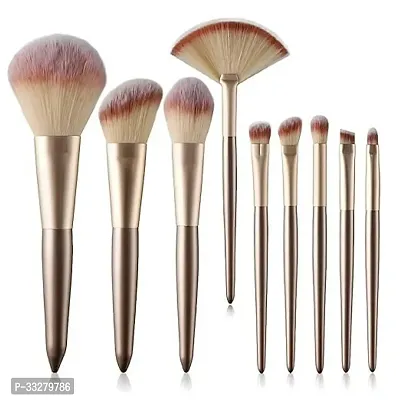 Cosmetic Brushes Kit for Face Foundation Blush Eye Shadow Makeup Brush |  Wooden Handle |