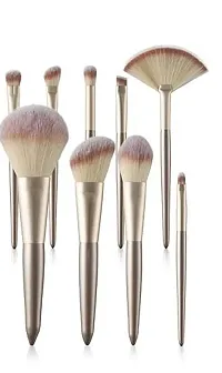 Cosmetic Brushes Kit for Face Foundation Blush Eye Shadow Makeup Brush |  Wooden Handle |-thumb1