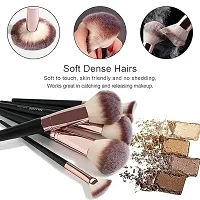 Professional Makeup Brushes 15 Pcs Synthetic Makeup Brushes Set with 1 Makeup Sponge  1 Brush Cleaner-thumb1