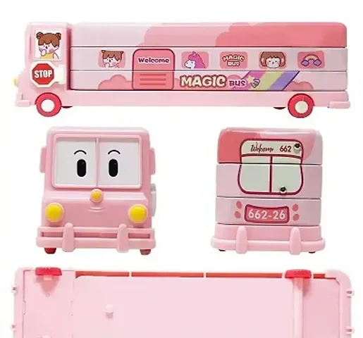 Pencil Box in Bus Shaped For Kids