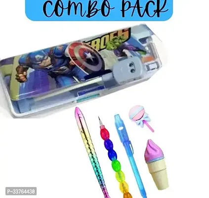 Magnetic Pencil Box With Combo Of 5 Pieces