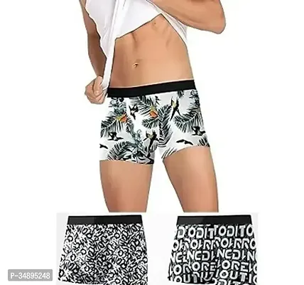 Stylish Nylon Printed Trunk For Men Pack Of 3-thumb0