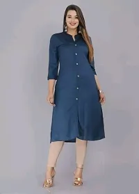 Boudoir BHAGVATIKRUPA Fashion Women's Regular Printed Straight Cotton Stitched 9 Wooden Button with Pocket Kurti-thumb4