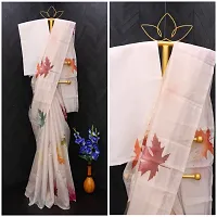 Stylish Organza Saree with Blouse piece For Women-thumb3