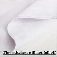 Men's Handkerchiefs 100% Soft Cotton White Hankie Hankerchieves 12 Pcs-thumb4