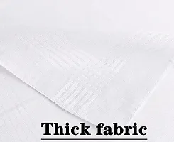 Men's Handkerchiefs 100% Soft Cotton White Hankie Hankerchieves 3 Pcs-thumb1