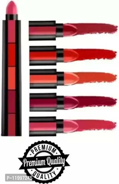 5in1 lipstick creamy matte lipstick  (red edition, 7.5 g)