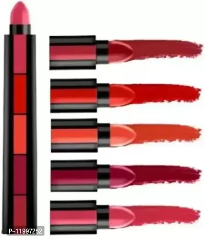 5in1 matte lipstick red creamy lipstick  (red edition, 7.5 g)