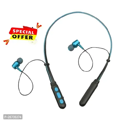 B11 Wireless Bluetooth Neckband Earbud Portable Headset Sports Running Sweatproof Compatible with All Android Smartphones Noise Cancellation.( Multi, colors)-thumb0