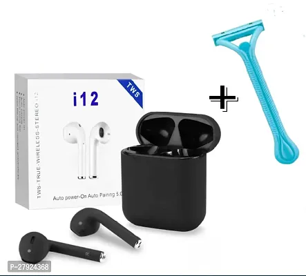 Women hair removal cream for normal skin with i12 tws bluetooth v5.1 in-ear wireless earbuds-thumb0