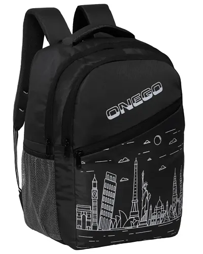 Stylish Printed PU Office Backpack