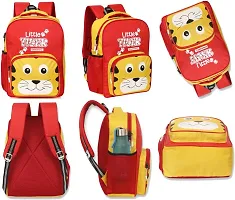 Little Tiger Cartoon Pre-School Bag: Perfect for Nursery, LKG, UKG - 15L Soft Backpack-thumb4