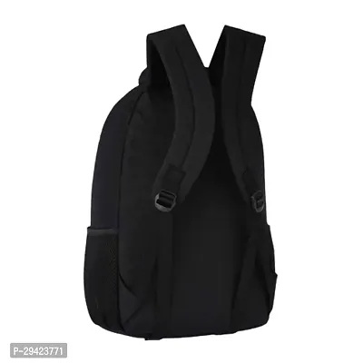 Styklish Black Laptop Bag for College, and Office Waterproof Backpack-thumb2