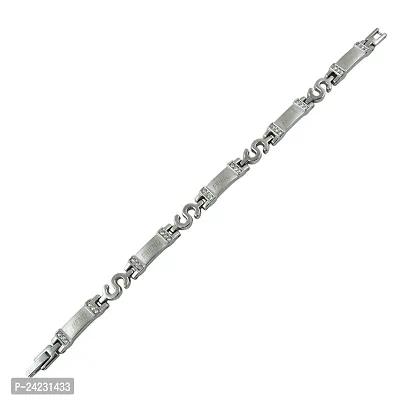 Stylish Heavy Link Friend Bracelet For Men silver color-thumb2