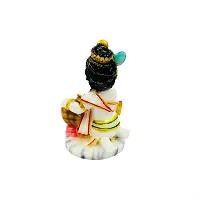 The Decor Culture Pure Marble Bal Gopal Murti for Pooja Home Temple// Office Table// Gift Purpose  Idol (Size : 8 x 5 x 5 Cms) - White.-thumb1