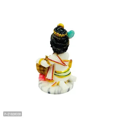 The Decor Culture Pure Marble Bal Gopal Murti for Pooja Home Temple// Office Table// Gift Purpose  Idol (Size : 8 x 5 x 5 Cms) - White.-thumb2