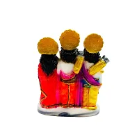 The Decor Culture Pure Marble Ram Darbar Murti for Pooja Home Temple Idol (Size : 10 x 9 x 5 Cms) - Multi.-thumb1