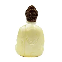 The Decor Culture Pure Marble Buddha Murti for Desk Table// Gift Purpose // Office Table Idol (Size : 15x10x7 Cms) - Yellow.-thumb3