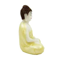 The Decor Culture Pure Marble Buddha Murti for Desk Table// Gift Purpose // Office Table Idol (Size : 15x10x7 Cms) - Yellow.-thumb2