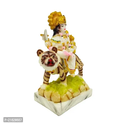 The Decor Culture Pure Marble Durga Mata Murti for Home Temple // Gift Purpose Idol-Multi-thumb4