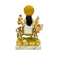 The Decor Culture Pure Marble Durga Mata Murti for Home Temple // Gift Purpose Idol-Multi-thumb2