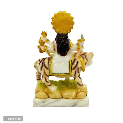 The Decor Culture Pure Marble Durga Mata Murti for Home Temple // Gift Purpose Idol-Multi-thumb3