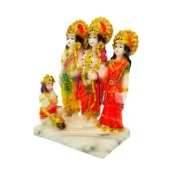 The Decor Culture Pure Marble Shree Ram Ji Darbar  Murti for Home Temple // Gift Purpose Idol (Size : 13x9x6 Cms) - Multi.-thumb3