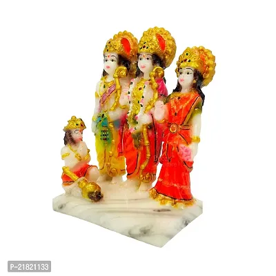 The Decor Culture Pure Marble Shree Ram Ji Darbar  Murti for Home Temple // Gift Purpose Idol (Size : 13x9x6 Cms) - Multi.-thumb4