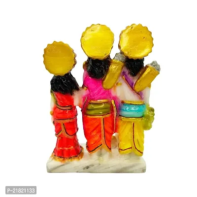 The Decor Culture Pure Marble Shree Ram Ji Darbar  Murti for Home Temple // Gift Purpose Idol (Size : 13x9x6 Cms) - Multi.-thumb2