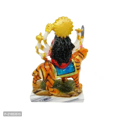 The Decor Culture Soft Marble Durga Mata Murti for Home Temple // Gift Purpose Idol (Size : 14x10x6 Cms) - Multi.-thumb2