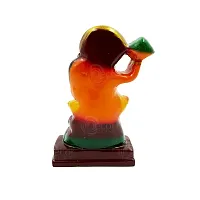 The Decor Culture Marble Dust Sanjeevani Parbat/Pahad Hanuman Ji Murti for Pooja Home Temple Idol (Size : 9.5x6.5x3 Cms) - Orange.-thumb1