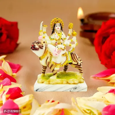 The Decor Culture Pure Marble Durga Mata Murti for Home Temple // Gift Purpose Idol-Multi