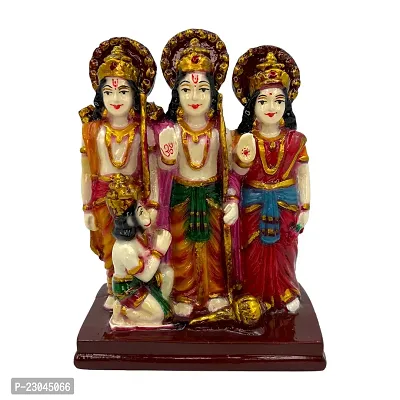Decor Culture (Ram Ji Darbar With Sita Ji Laxman Ji And Hanuman Ji) statue/Idol/Figurine/Murti Made of (Composite Marble  Oxiidised Colors) for Home/Temple/office/Car/Mandir - (14x10x6 Cms)