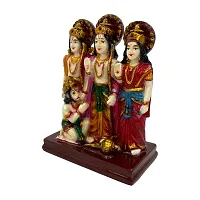 Decor Culture (Ram Ji Darbar With Sita Ji Laxman Ji And Hanuman Ji) statue/Idol/Figurine/Murti Made of (Composite Marble  Oxiidised Colors) for Home/Temple/office/Car/Mandir - (14x10x6 Cms)-thumb3