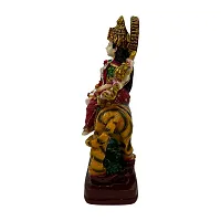 Decor Culture (Durga Maa) statue/Idol/Figurine/Murti Made of (Composite Marble  Oxiidised Colors) for Home/Temple/office/Car/Mandir - (16x12x5 Cms)-thumb1