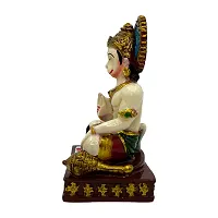 Decor Culture (Hanuman Ji Seating On Chowki) statue/Idol/Figurine/Murti Made of (Composite Marble  Oxiidised Colors) for Home/Temple/office/Car/Mandir (15x9x7  Cms)-thumb3