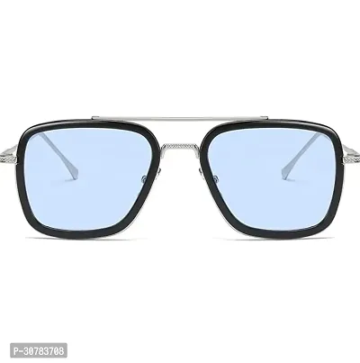 Blue Rectangle Sunglasses